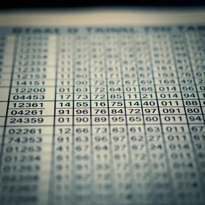Table illustrating conversion of decimal values into binary digits with clear columns