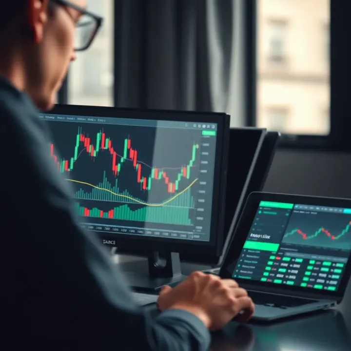 Graphical representation of forex trading strategies in a virtual environment