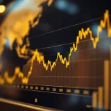 Graph showing fluctuations in international gold prices over time
