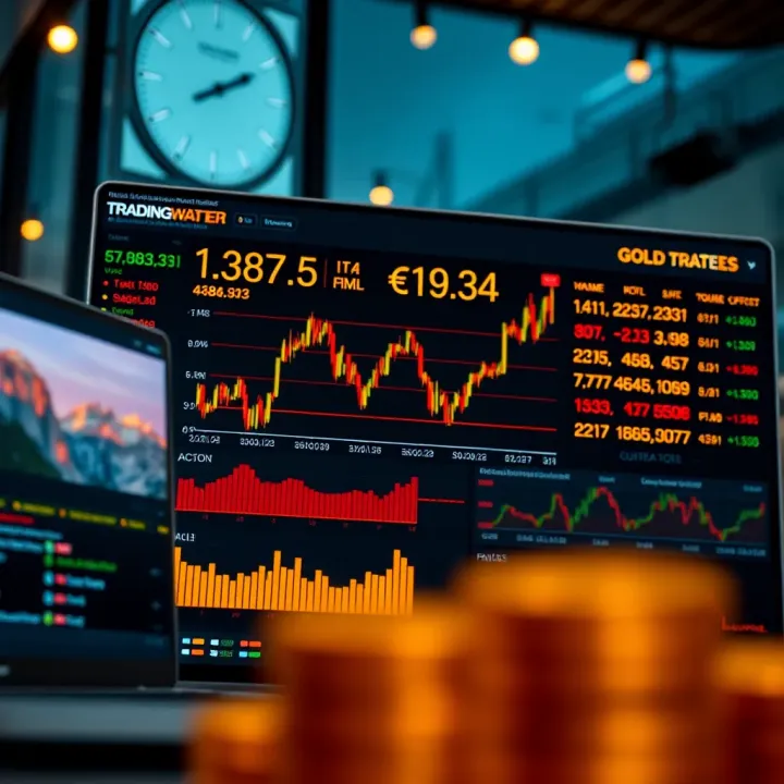 Real-Time Tracking of Gold Rates and Currency Effects Dashboard displaying real-time global gold rates and currency exchange impacts