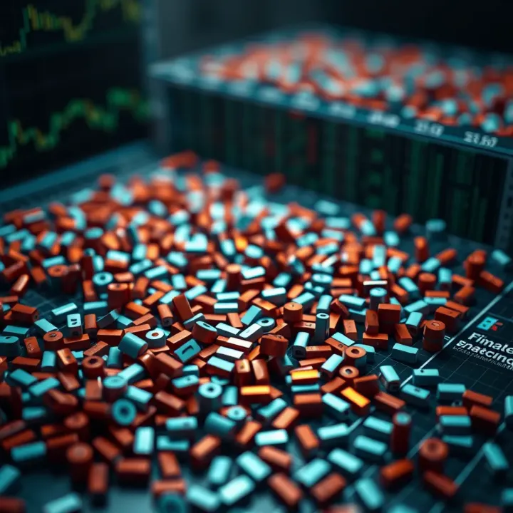 Visual representation of an unsorted dataset with scattered elements indicating the challenge for binary search application