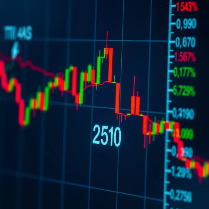 Candlestick chart displaying a strong bullish engulfing pattern indicating potential upward trend in financial market